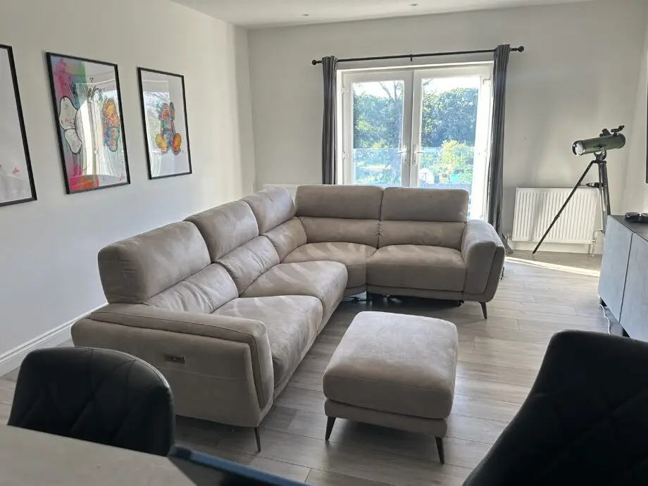 DFS San Mateo electric recliner corner sofa