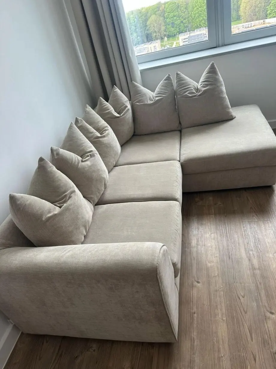 Beige Corner Sofa For Sale Now + Free Home Delivery