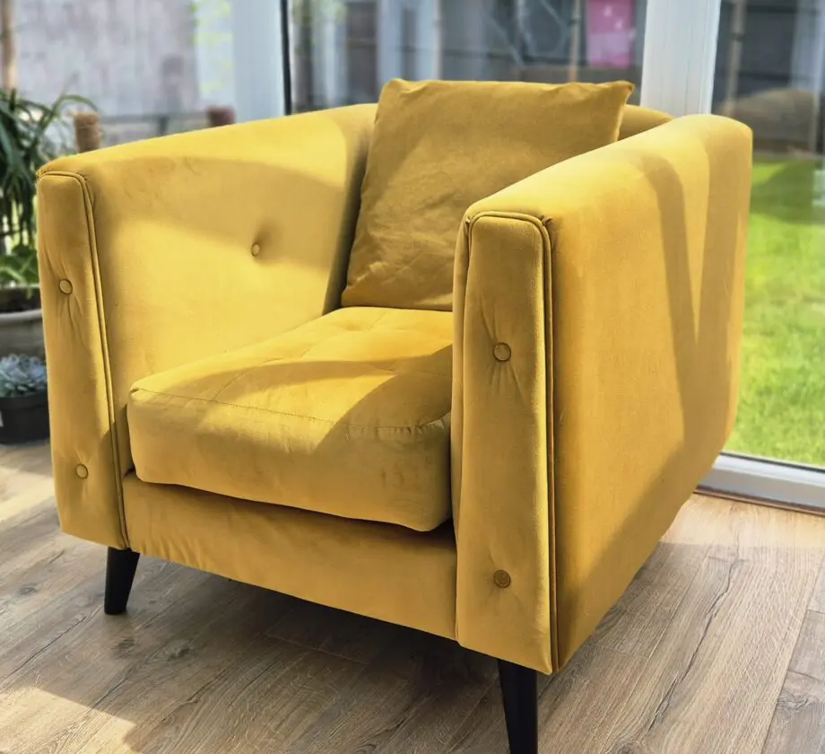 Sofology Summerford armchair Mustard color
