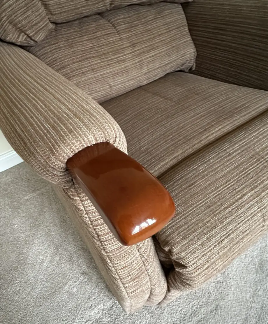 HSL 2 Seater Linton model Sofa & fixed Chair in Brown