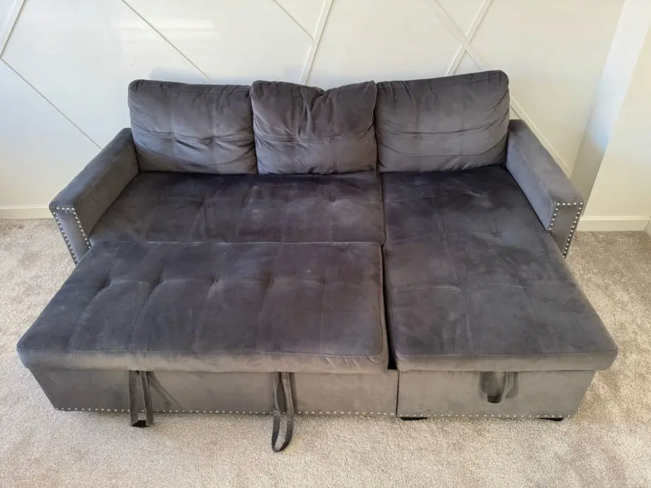 Grey sofa bed