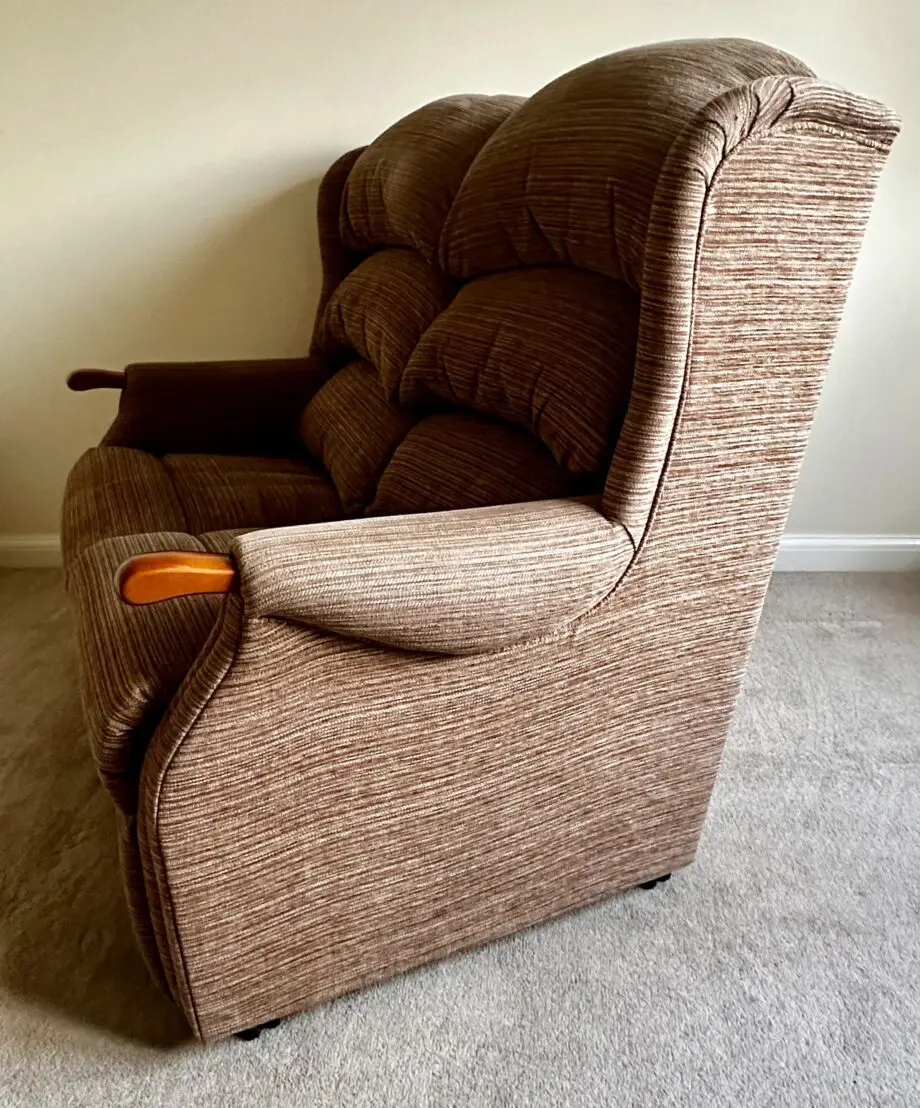 HSL 2 Seater Linton model Sofa & fixed Chair in Brown
