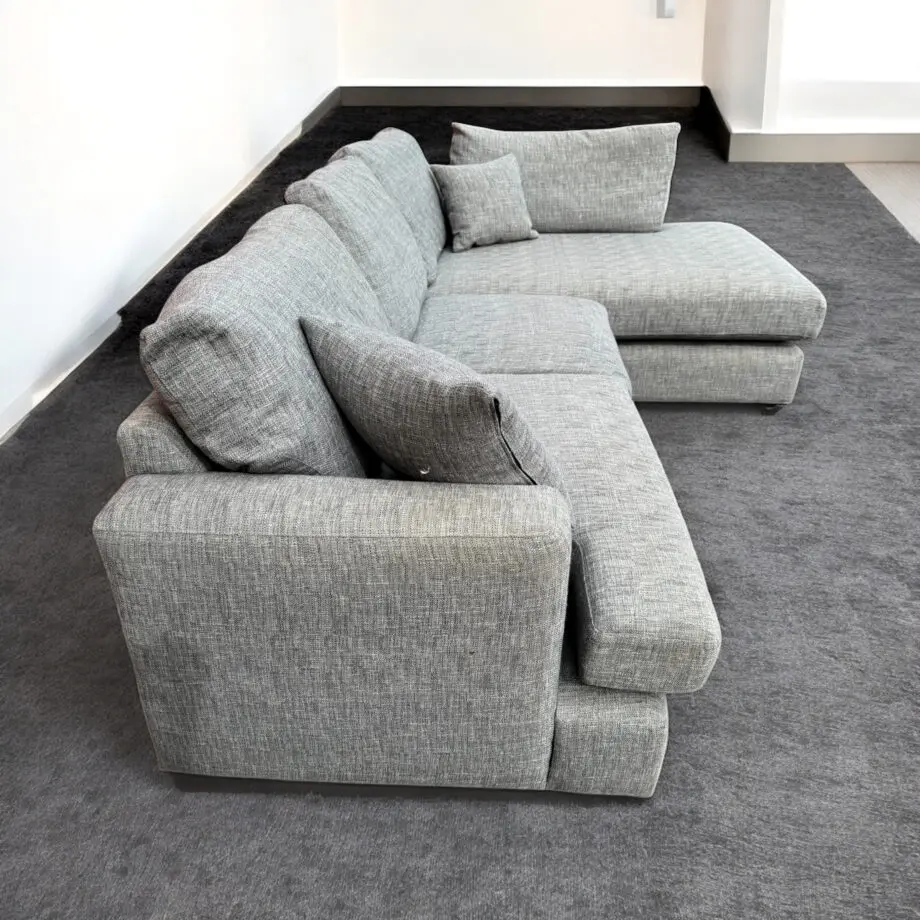 Next Grey Parker Platform Corner Sofa