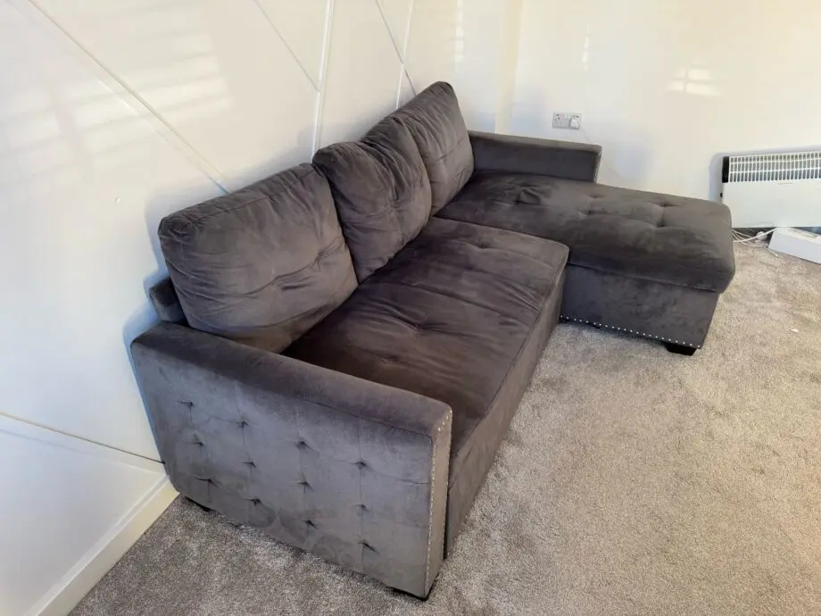 Grey sofa bed