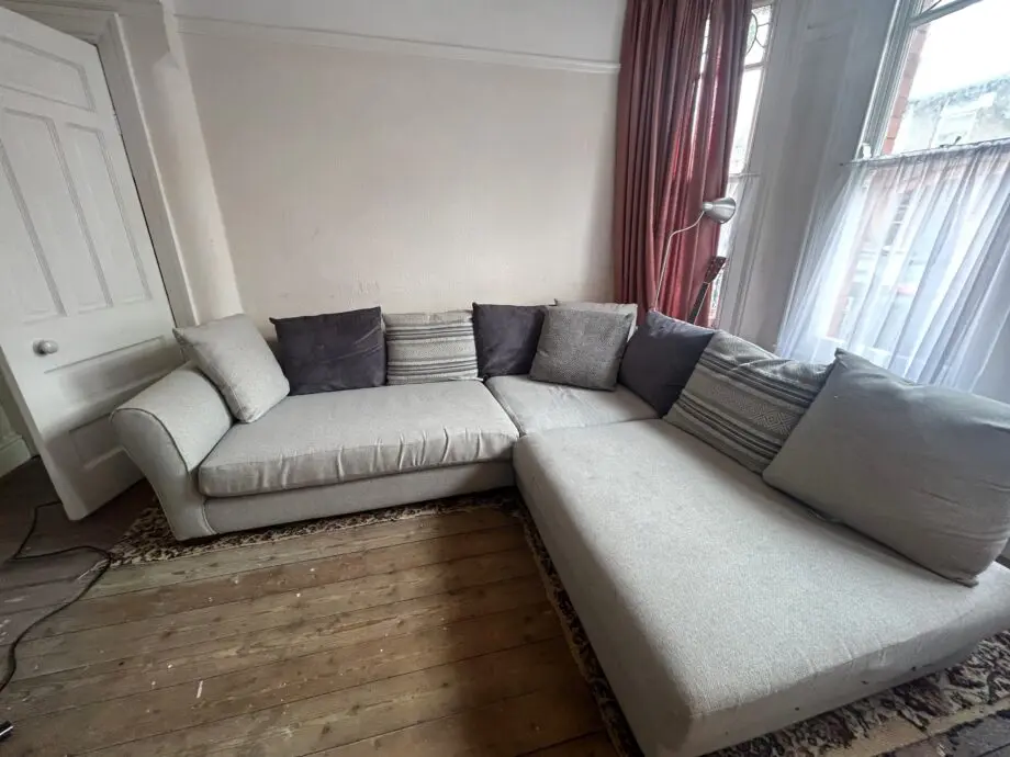 DFS grey corner sofa