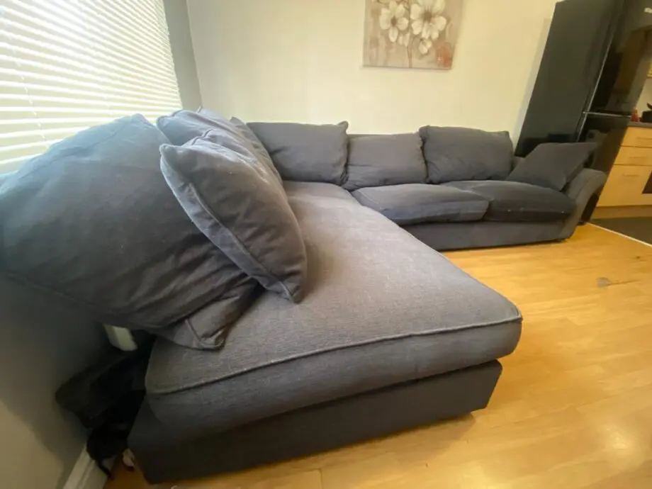 Dark blue Large corner sofa for sale- 5 seater