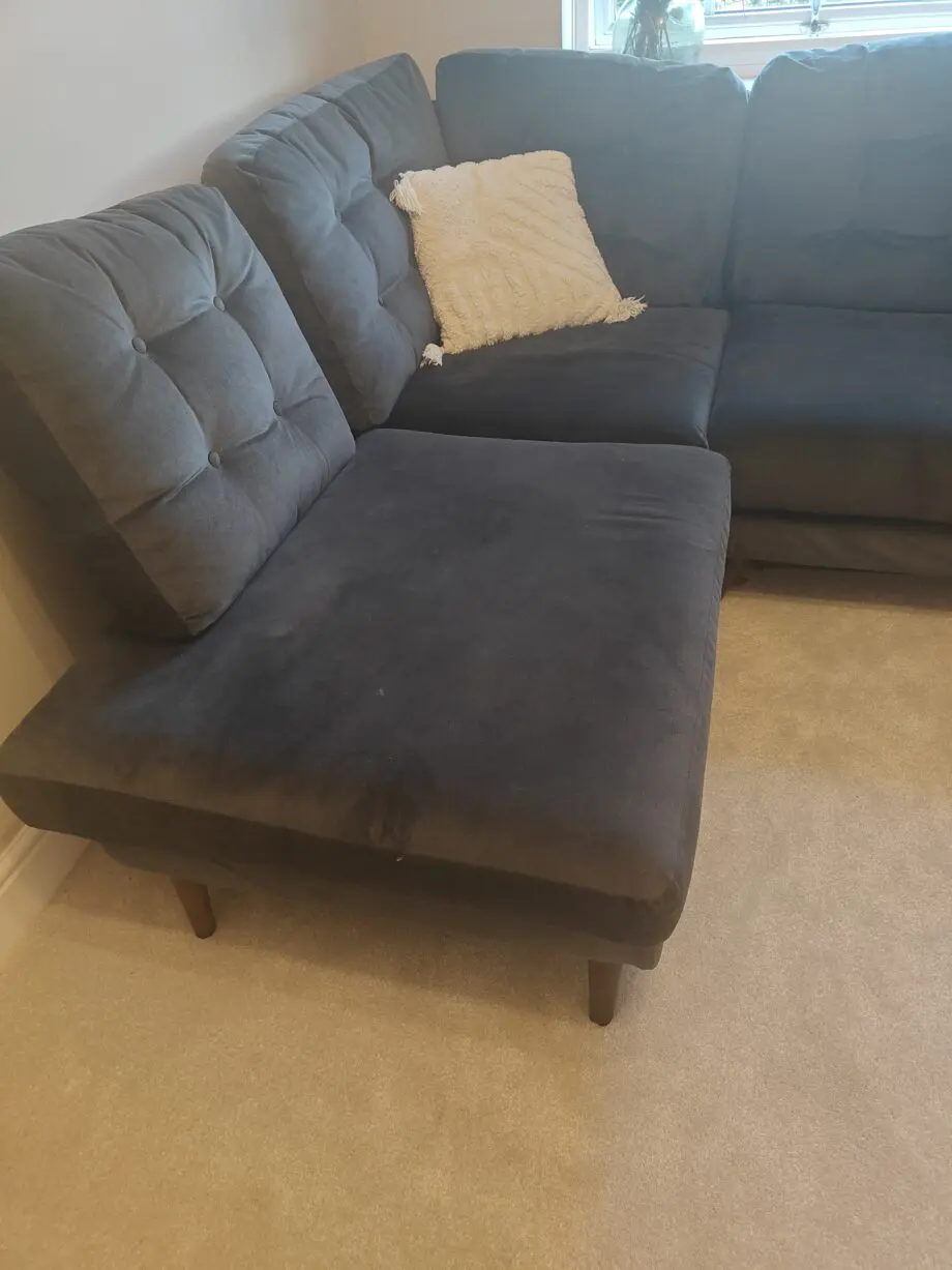 Charcoal DFS 'French Connection' L shaped Sofa