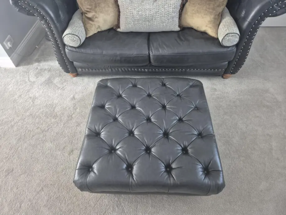 Alexander and James full leather Chesterfield