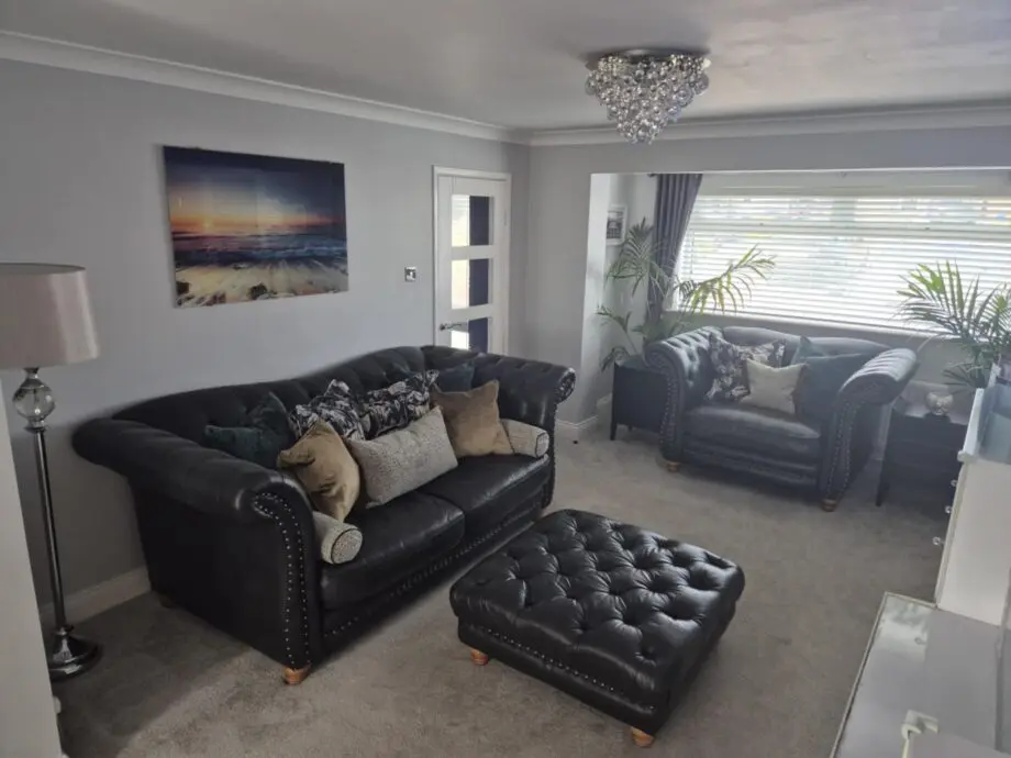Alexander and James full leather Chesterfield