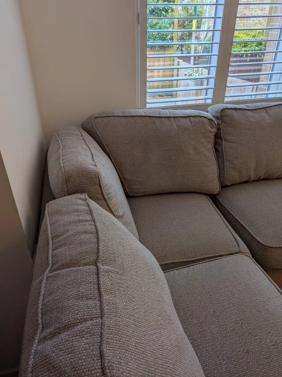 Furniture Village Combi corner chaise sofa bed and foot stool