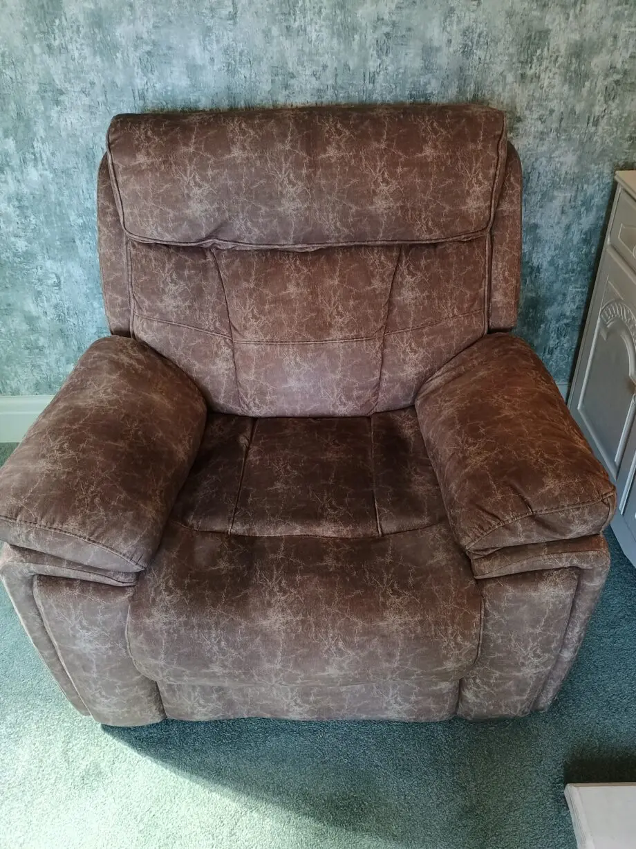 Scs brown marbled sofa