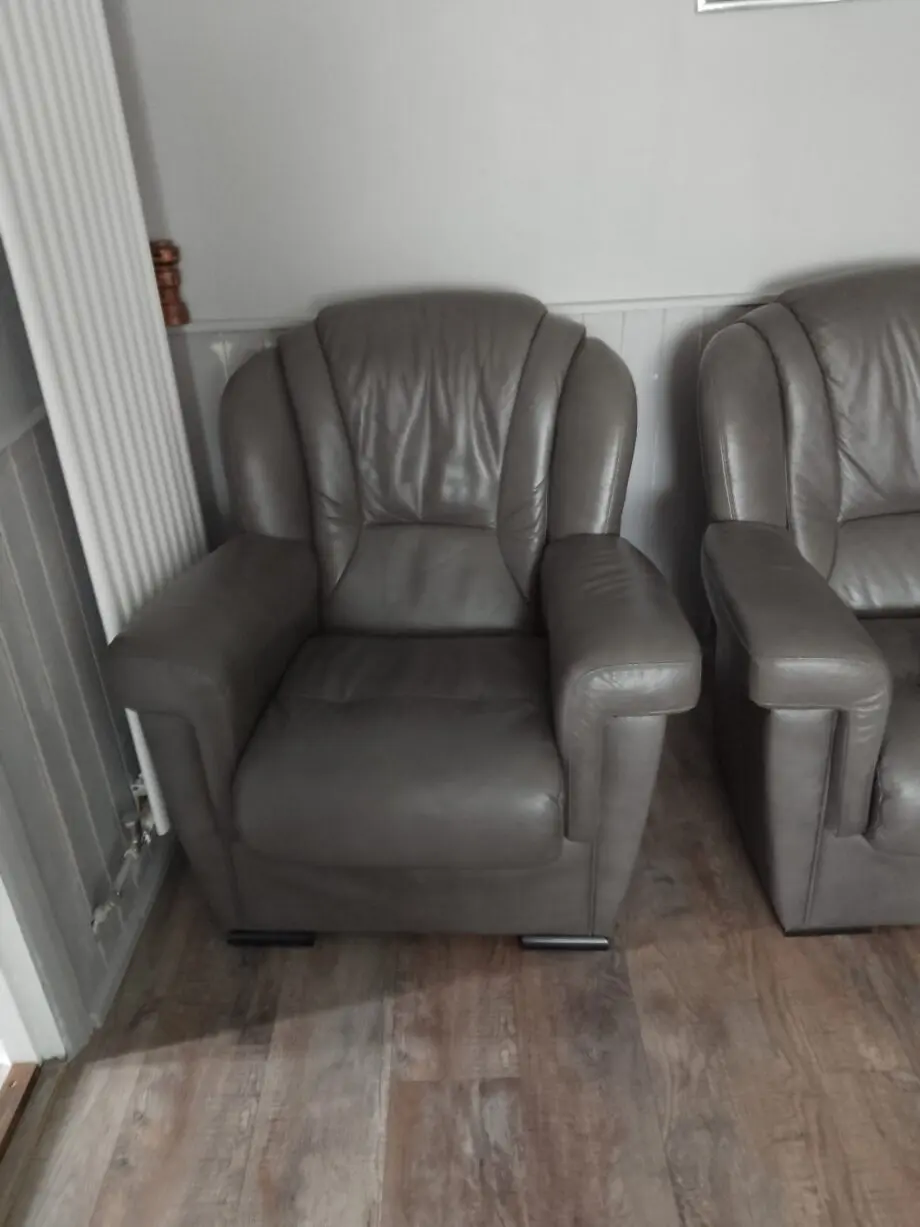 Dark Grey Divani 3 seater sofa and chair