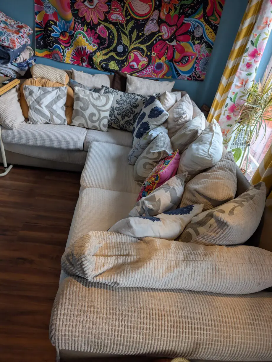 Dfs L shape corner sofa
