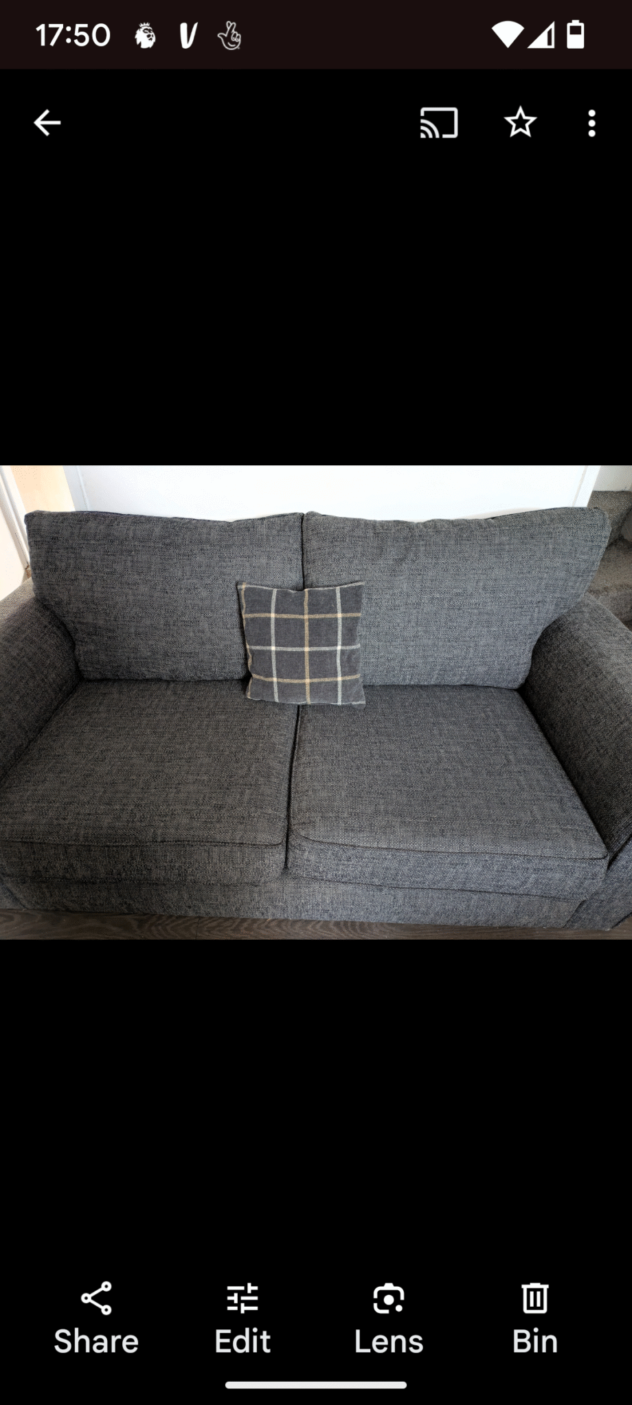 SCS 2 seater Grey Sofas excellent condition