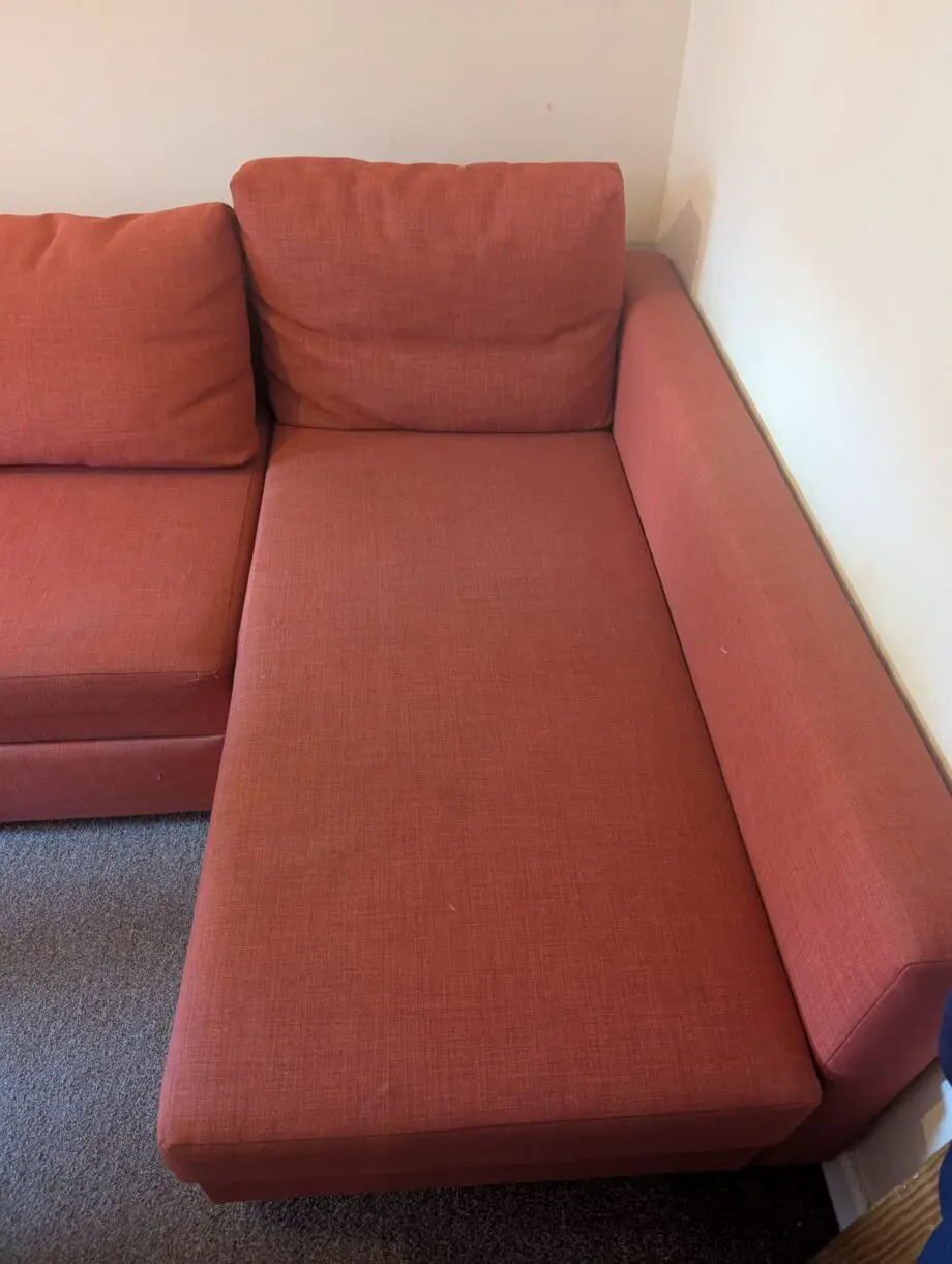 IKEA Burnt Orange Corner Sofa Bed Like New!