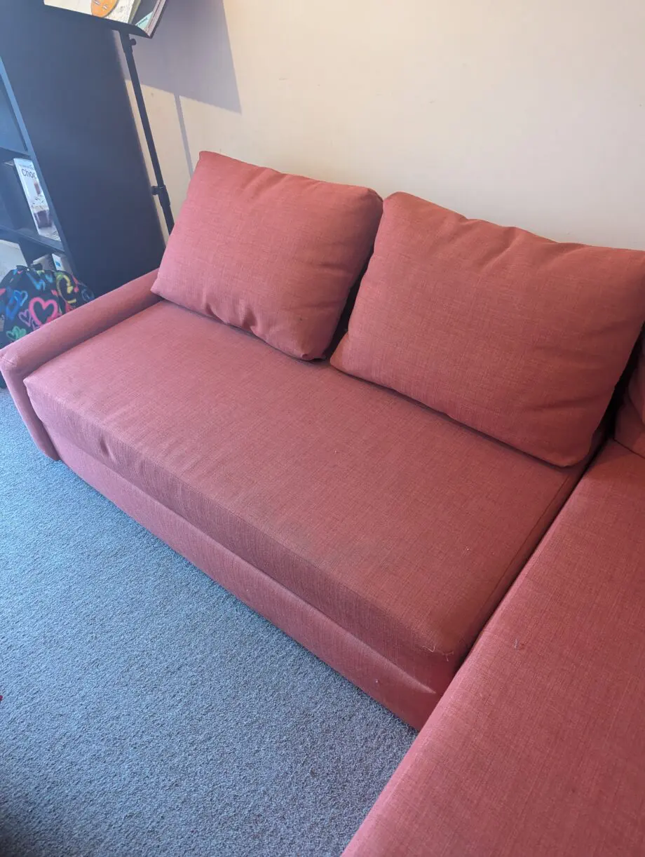 IKEA Burnt Orange Corner Sofa Bed Like New!
