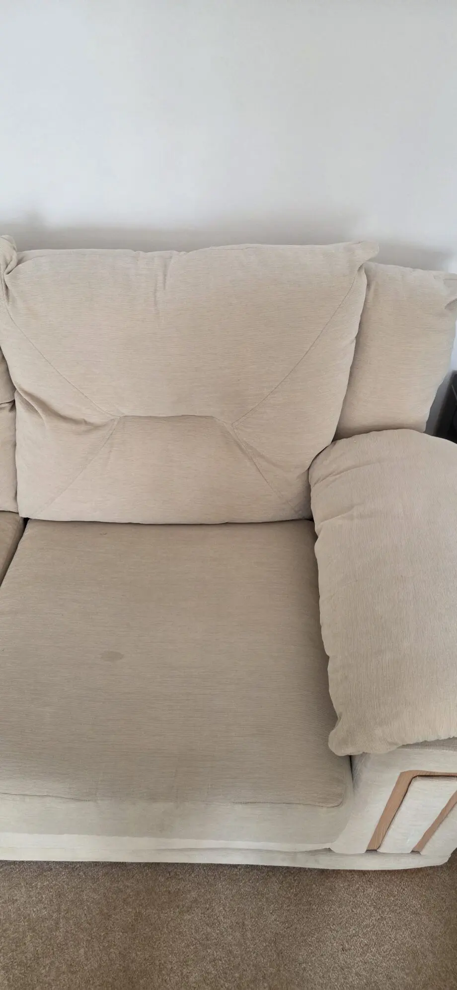 Cream sofa bed scs