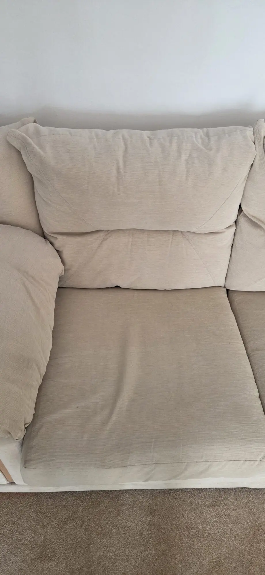 Cream sofa bed scs