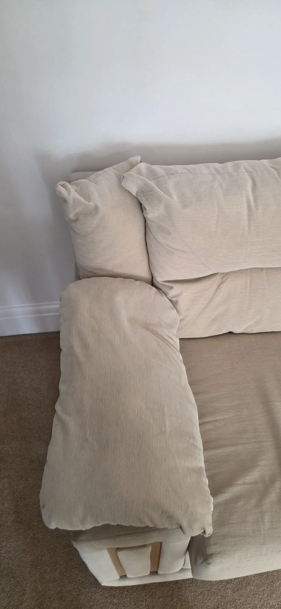Cream sofa bed scs