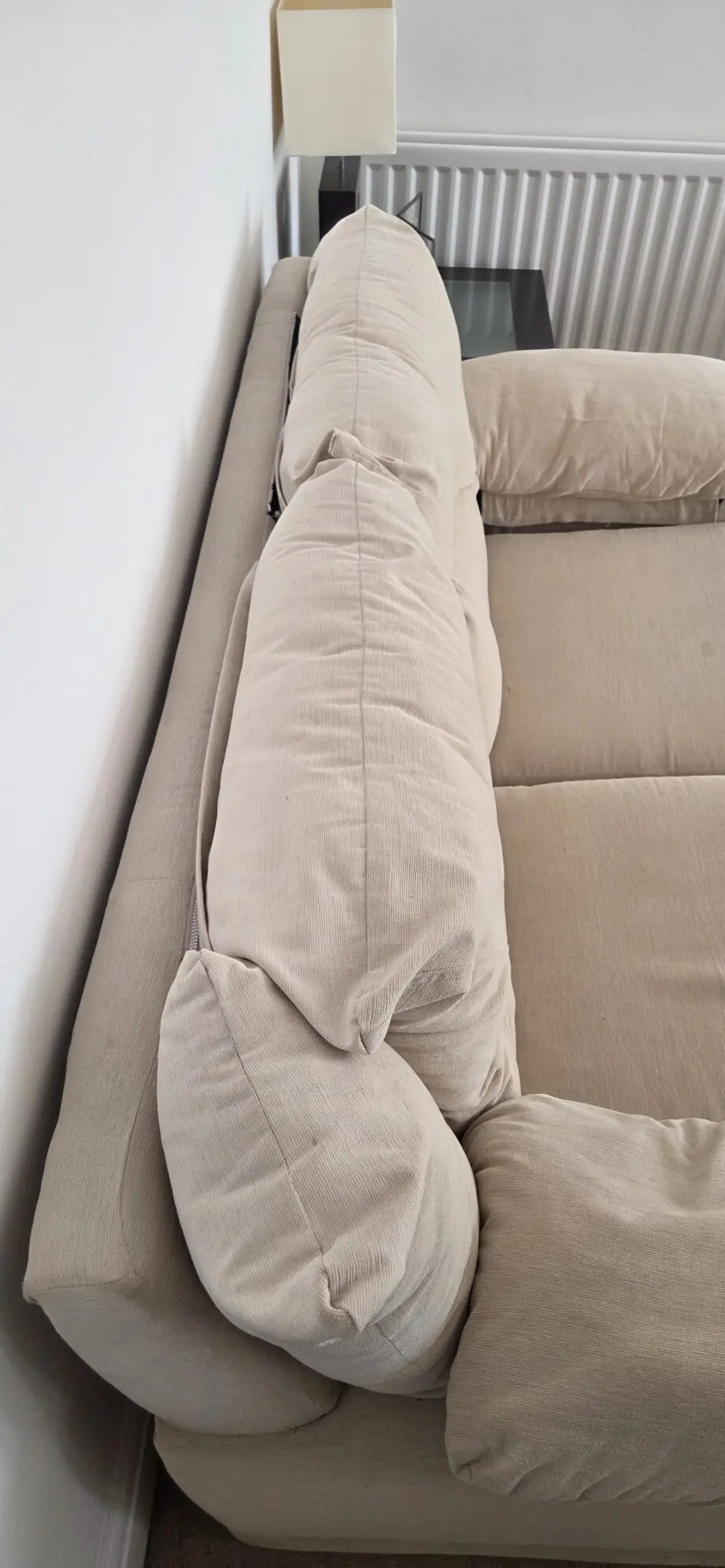 Cream sofa bed scs