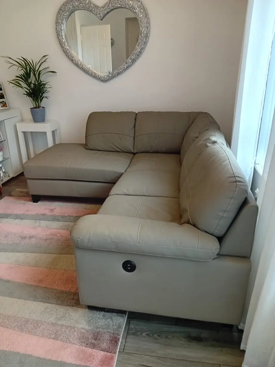 Boston grey corner sofa