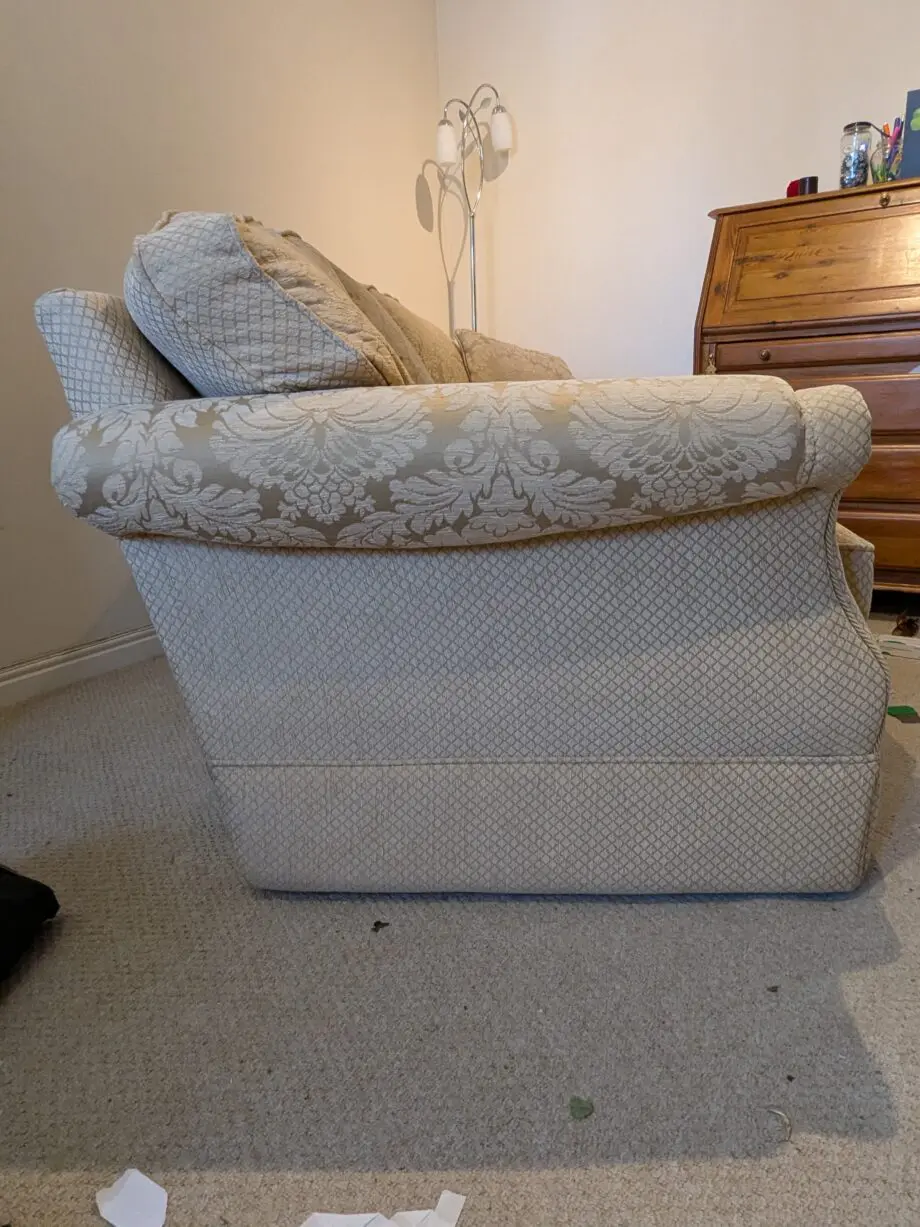 Glasswells beige 3 seater sofa