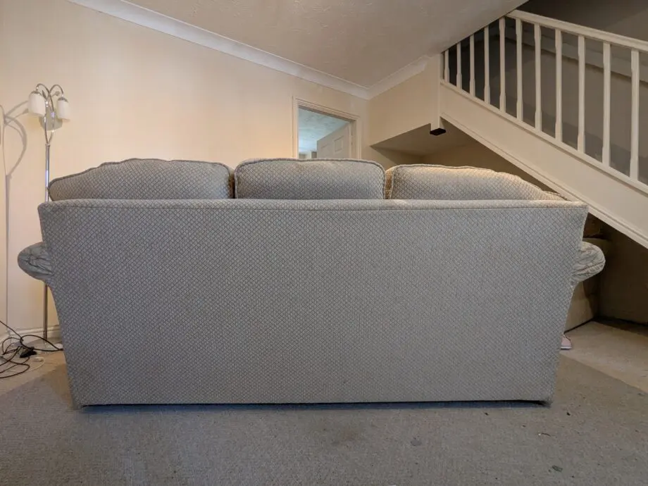 Glasswells beige 3 seater sofa