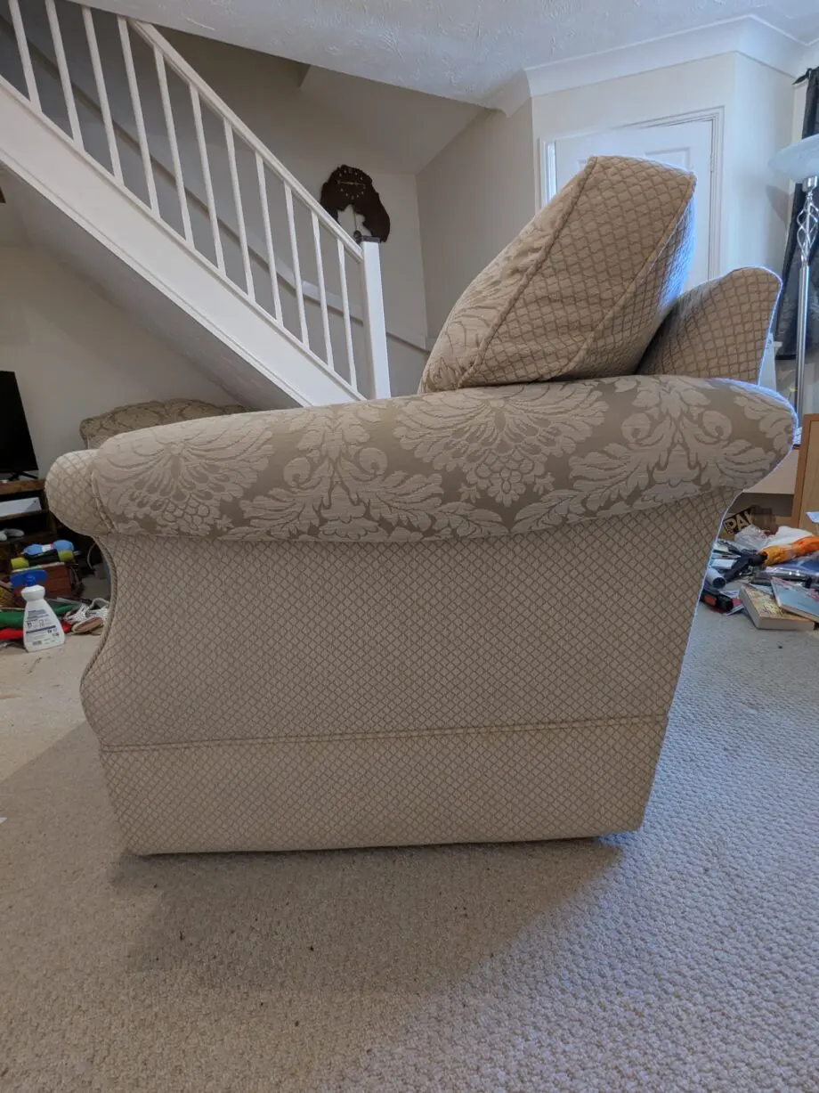 Glasswells beige 3 seater sofa