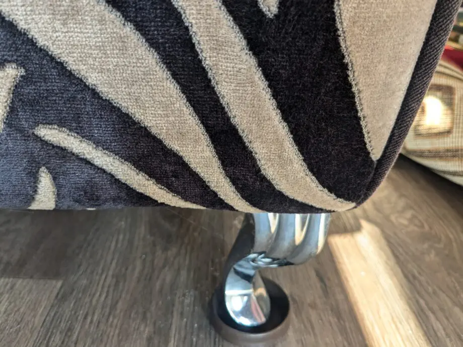 Animal print sofa