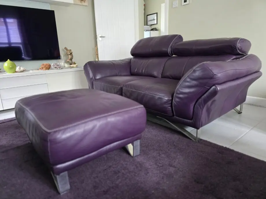 Beautiful Deep Purple Sofa Set
