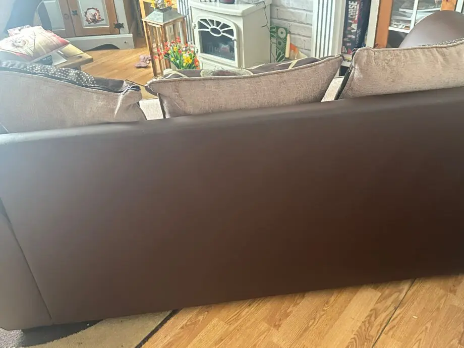 Brown/Beige Small 3 seater