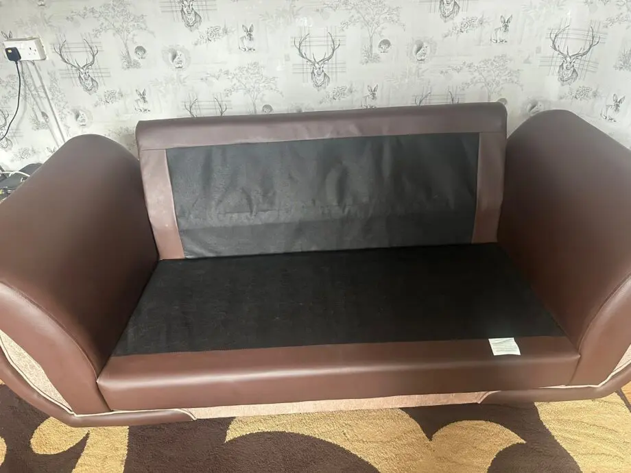 Brown/Beige Small 3 seater