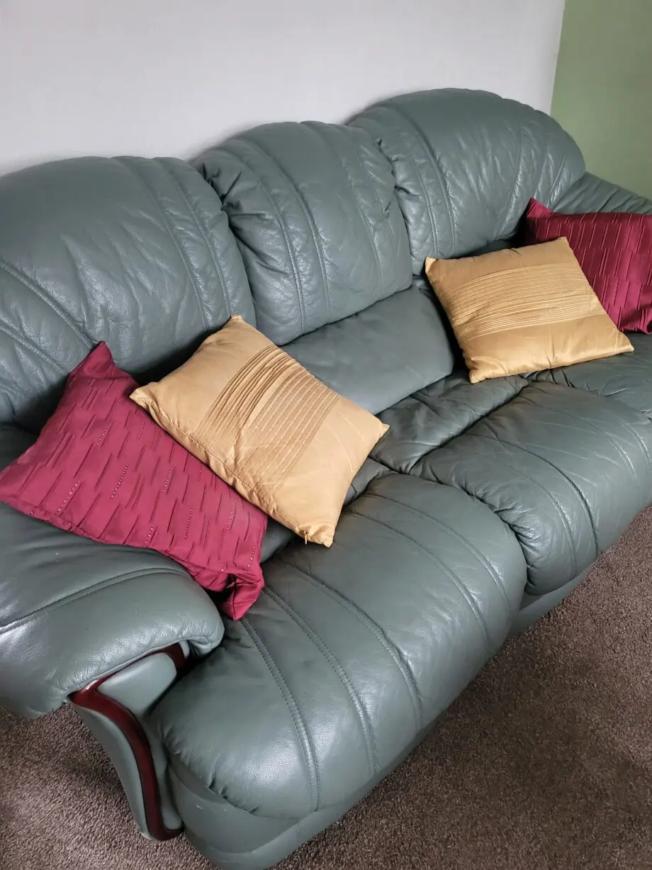 Leekes sage green e piece suite