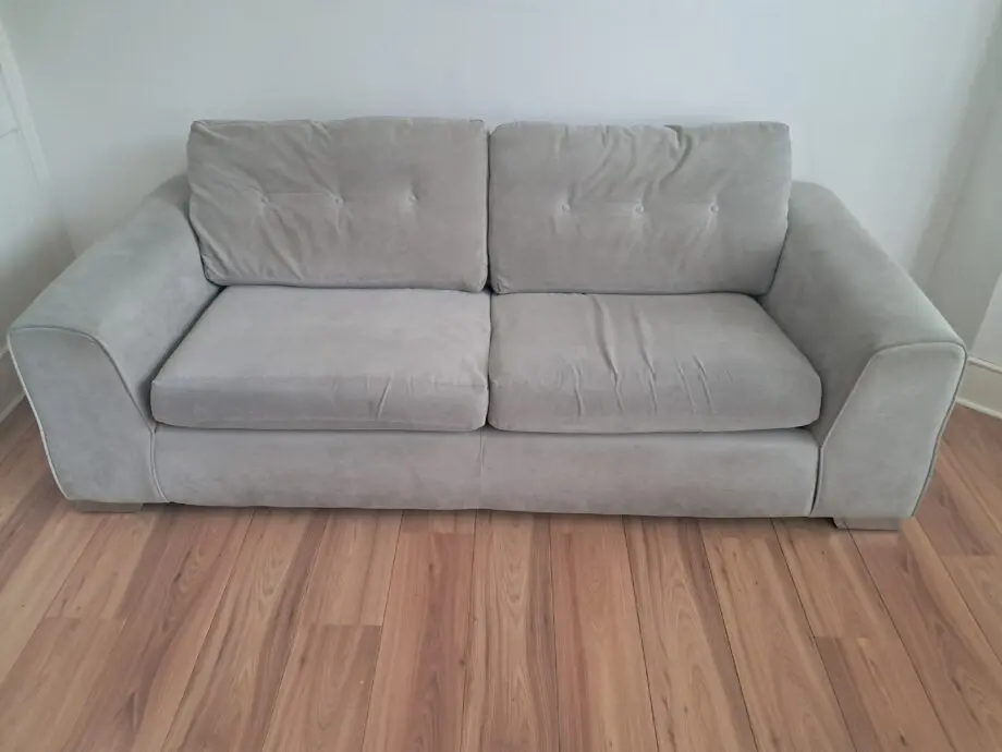 Sofology grey three seater sofa bed