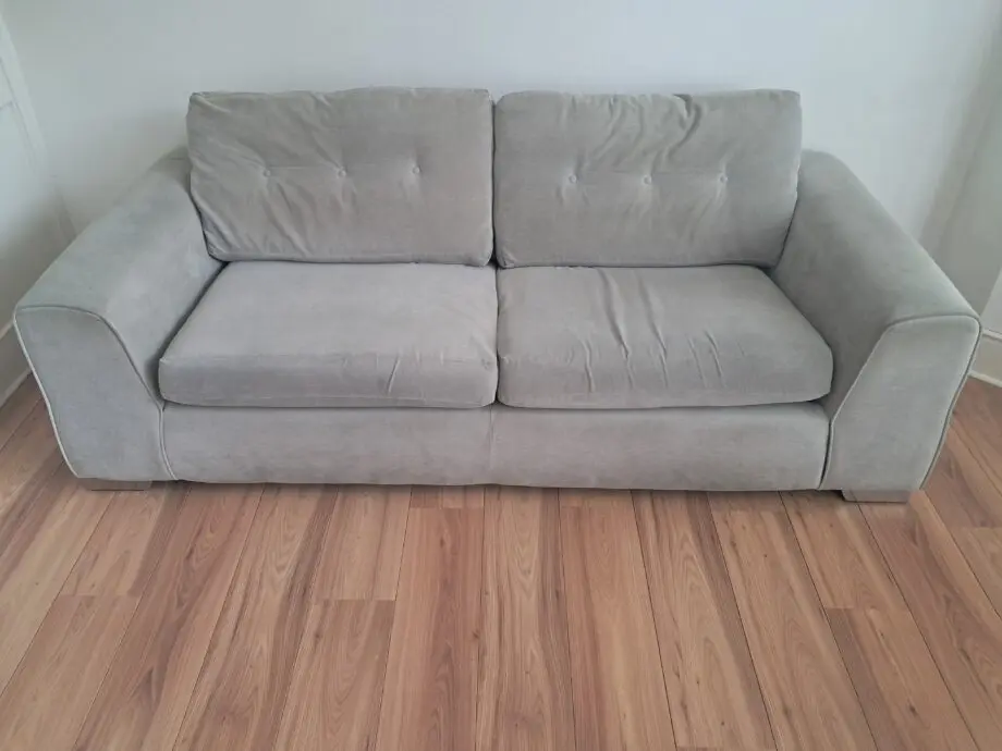 Sofology grey three seater sofa bed