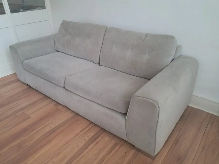 Sofology grey three seater sofa bed