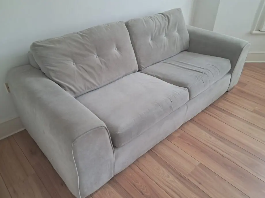 Sofology grey three seater sofa bed
