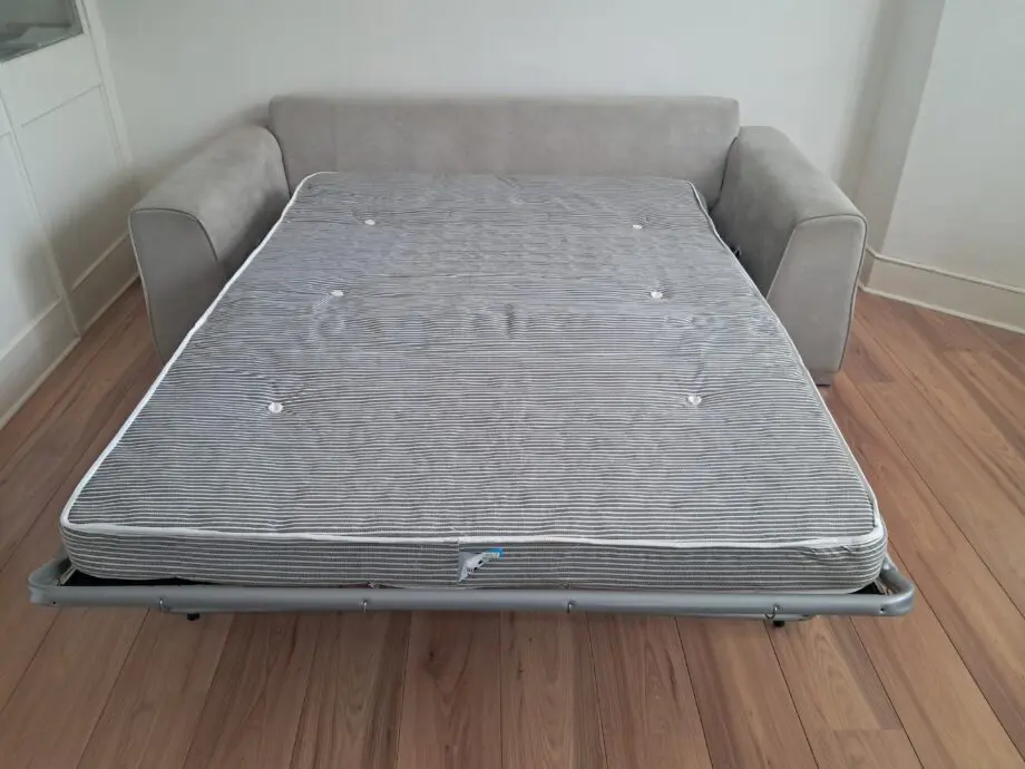 Sofology grey three seater sofa bed