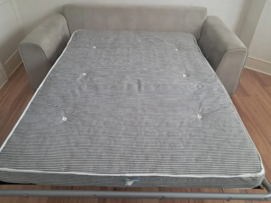Sofology grey three seater sofa bed