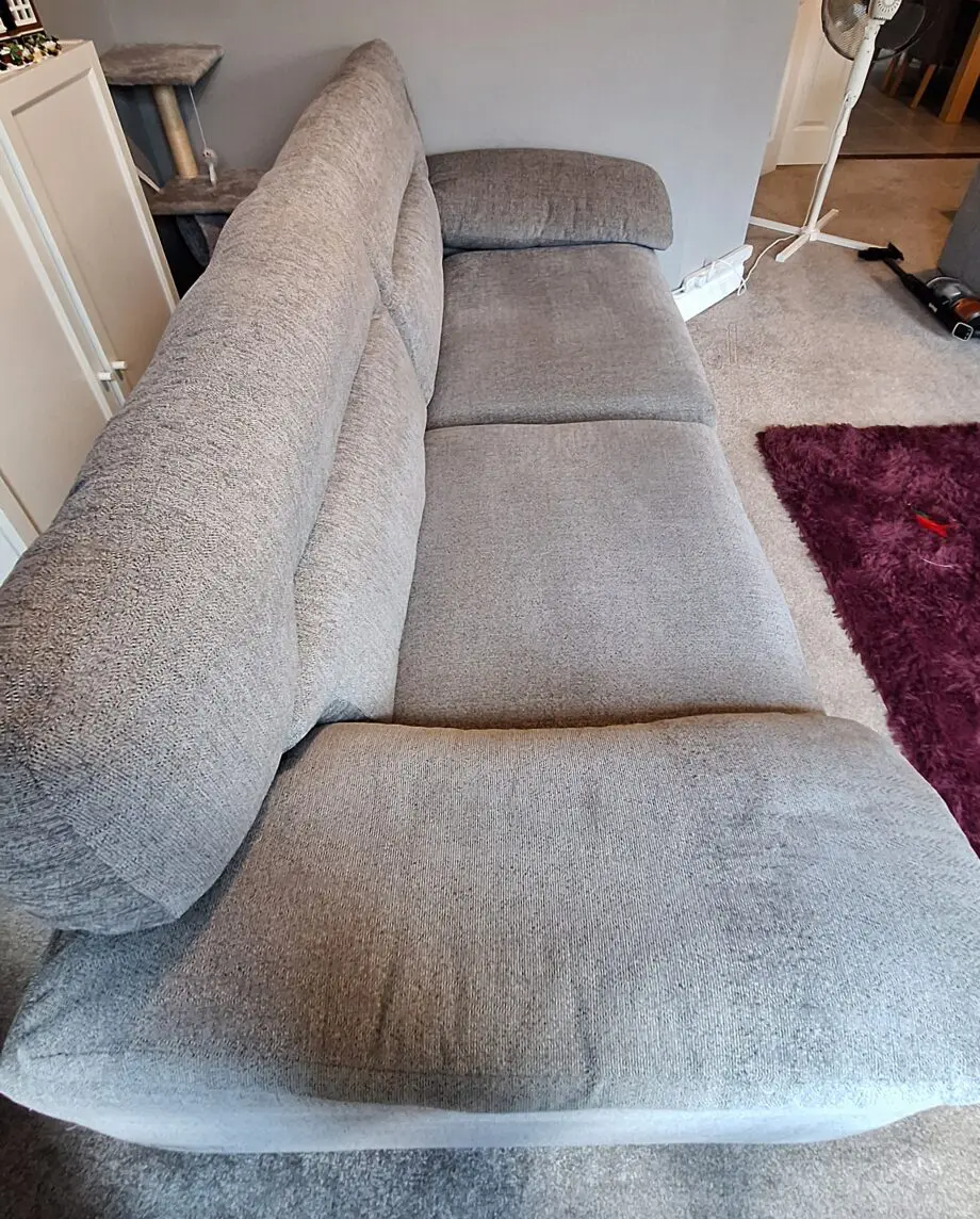 Oak Furniture Land Morgan 3 Seater Sofa Steel