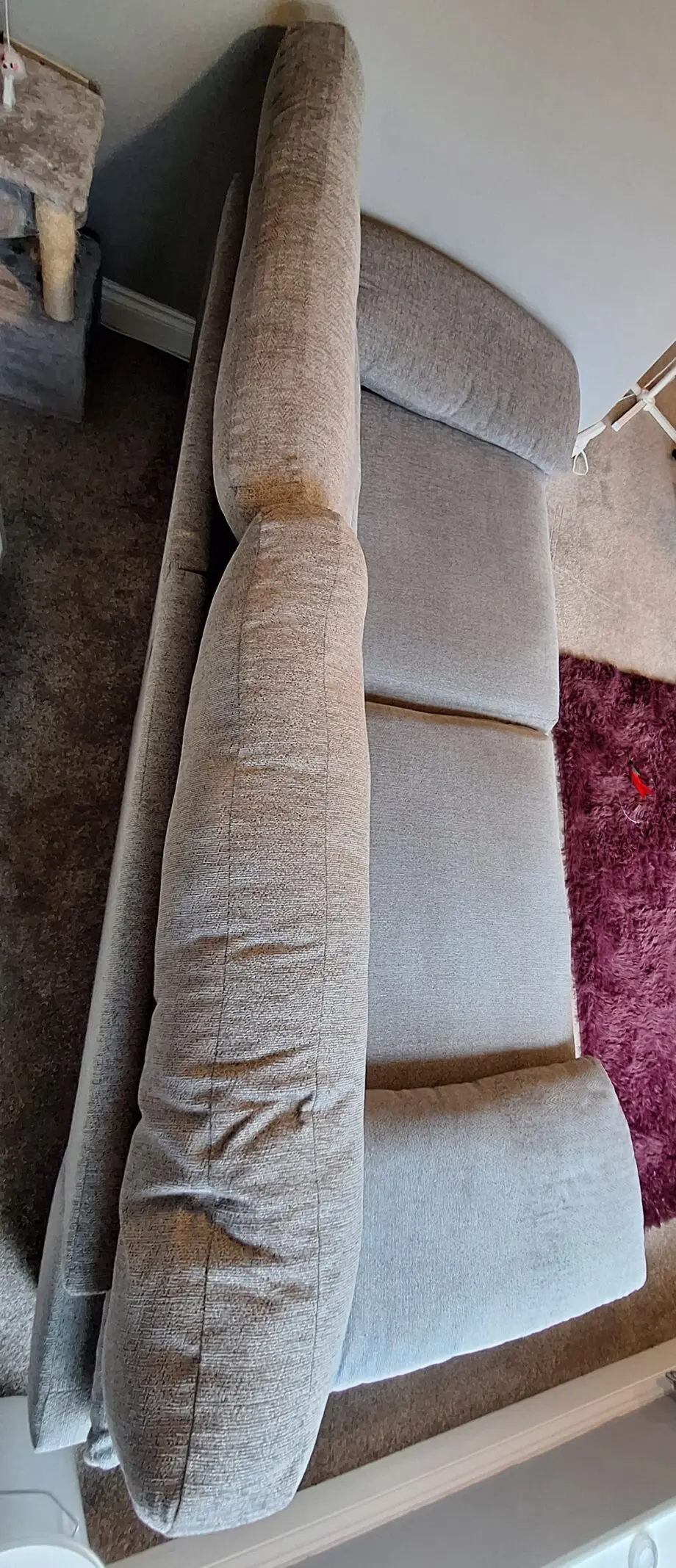 Oak Furniture Land Morgan 3 Seater Sofa Steel