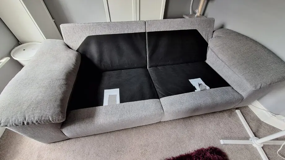 Oak Furniture Land Morgan 3 Seater Sofa Steel