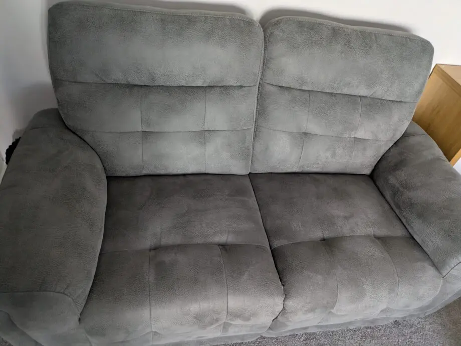 SCS PEPE Endurance 3 seater power recliner and 2 seater manual recliner in grey