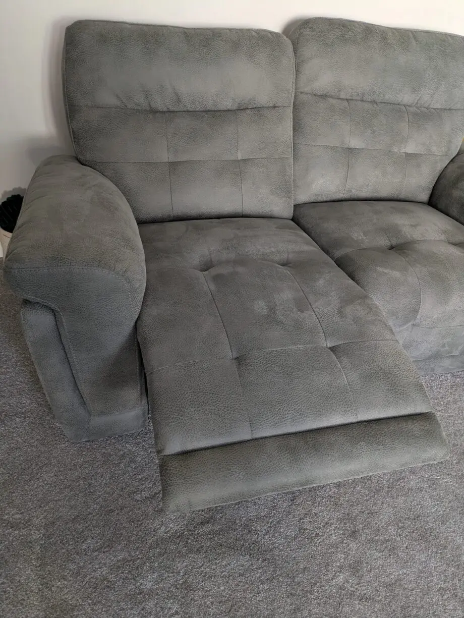 SCS PEPE Endurance 3 seater power recliner and 2 seater manual recliner in grey