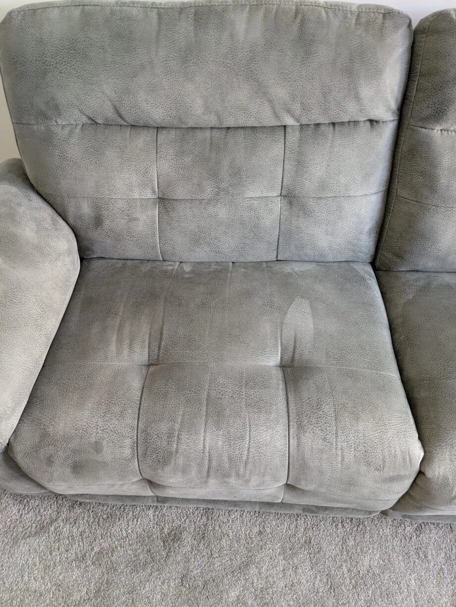 SCS PEPE Endurance 3 seater power recliner and 2 seater manual recliner in grey