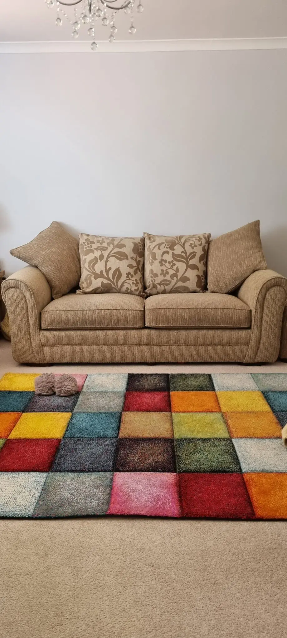 2, Furniture village sofas and matching footstool