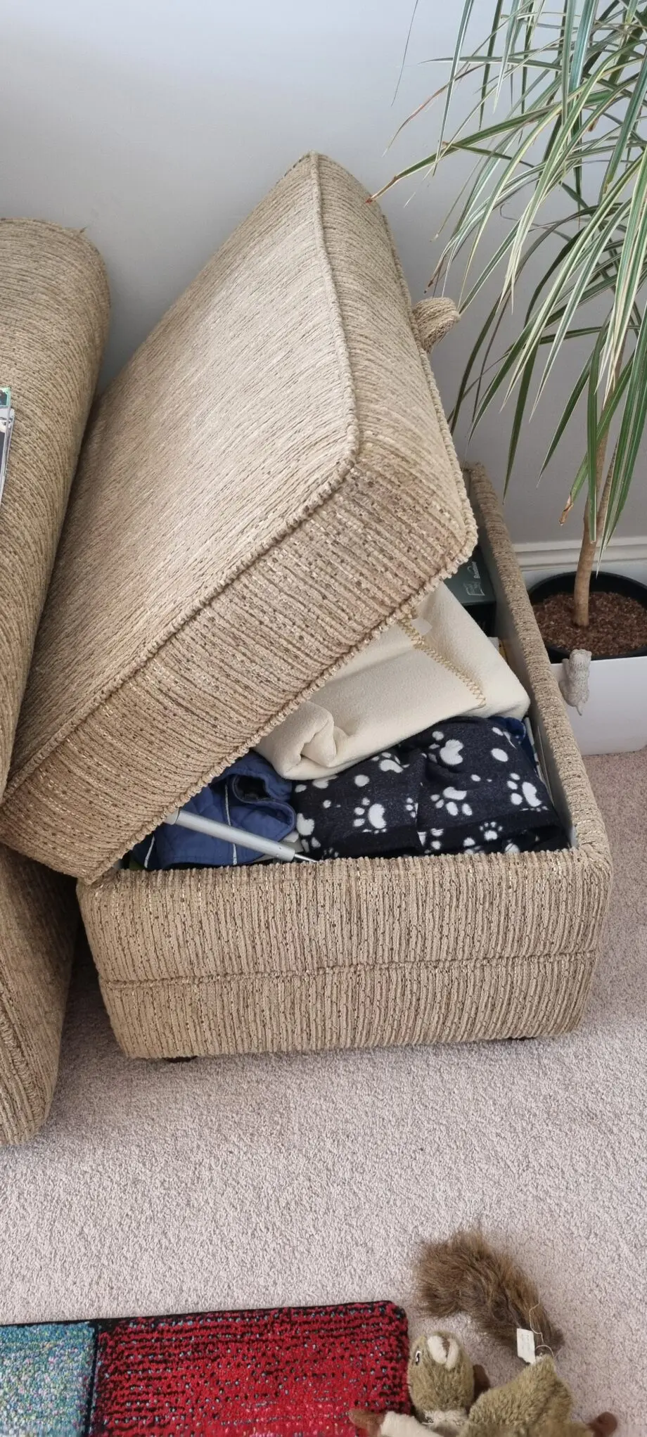 2, Furniture village sofas and matching footstool