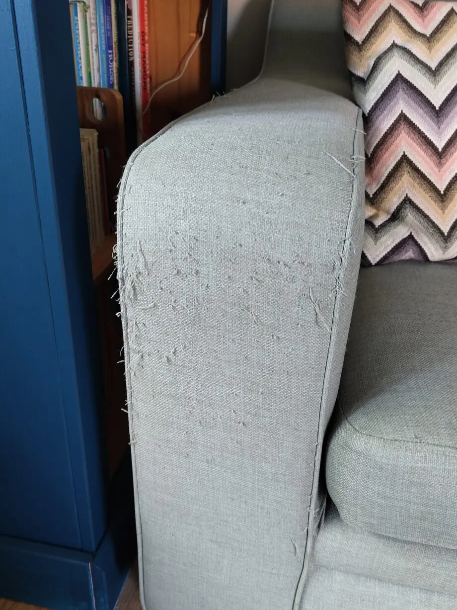 DFS turquoise blue double sofabed