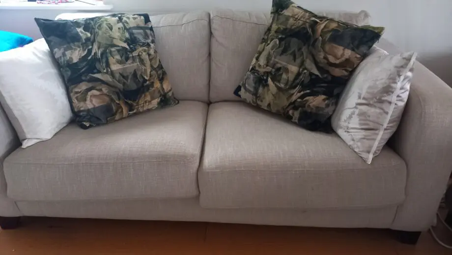 Heals Cream 2-seater sofa bed
