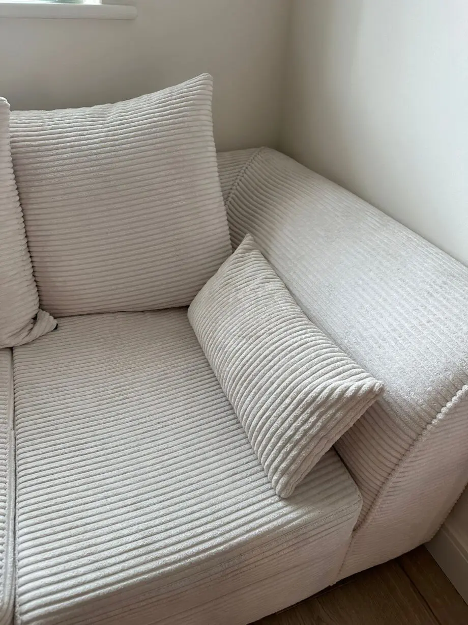 Beige corner sofa